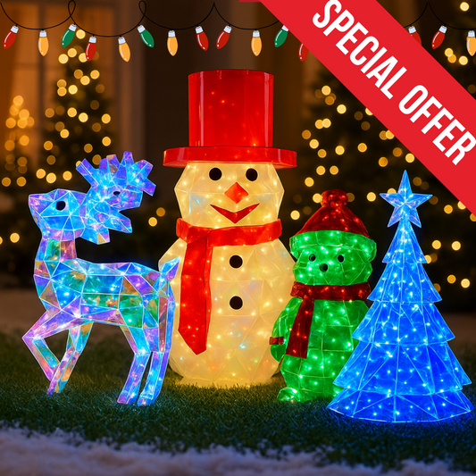 Jumbo Crystal Christmas Figures